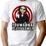 Billy - You Wanna Play A Game T-Shirt for Men & Women, T-Shirts Graphic Tee - White