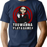 Billy - You Wanna Play A Game T-Shirt for Men & Women, T-Shirts Graphic Tee - Navy