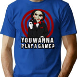 Billy - You Wanna Play A Game T-Shirt for Men & Women, T-Shirts Graphic Tee - Blue