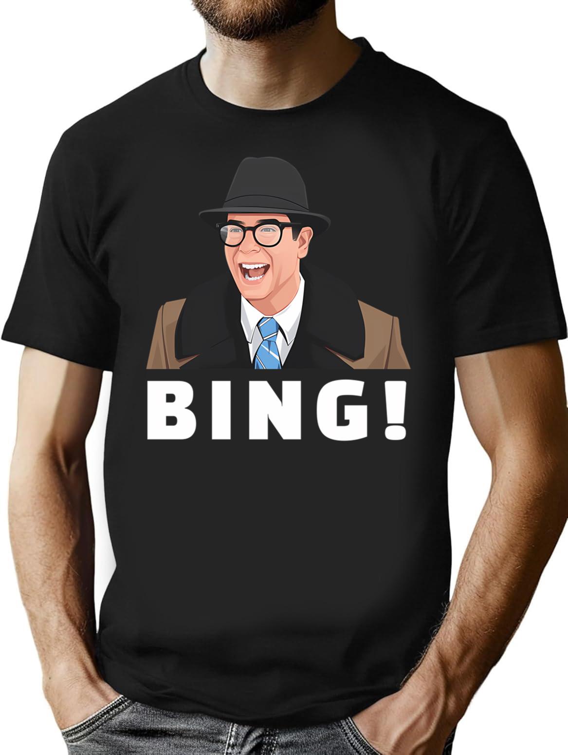 Bing Ned Ryerson T-Shirt - Retro Graphic Tee for Men & Women - Black