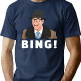 Bing Ned Ryerson T-Shirt - Retro Graphic Tee for Men & Women - Navy