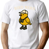 Bird Nerd T-Shirt - Retro Graphic Tee for Men & Women - White