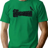 Bird Photographer - Bird Perched On A Long Lens Camera T-Shirt - Green