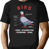 Birds Aren't Real If It Flies It Spies Vintage Cool T-Shirt - Black