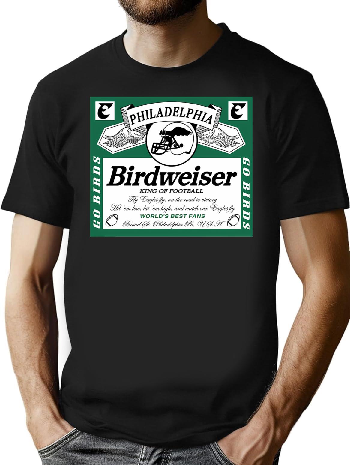 Birdweiser 1 Classic T Shirt - Retro Graphic Tee for Men & Women - Black