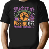 Bitchcraft The Art Of Pissing People Off And Smiling Sweetly T-Shirt - Black