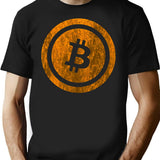 Bitcoin Vintage Logo Cryptocurrency Bitcoin Shirt T-Shirt - Black
