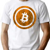 Bitcoin Vintage Logo Cryptocurrency Bitcoin Shirt T-Shirt - White