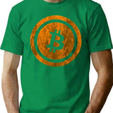 Bitcoin Vintage Logo Cryptocurrency Bitcoin Shirt T-Shirt - Green