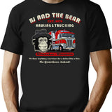Bj And The Bear Hauling And Trucking Worn Out T-Shirt for Men & Women, T-Shirts Graphic Tee - Black