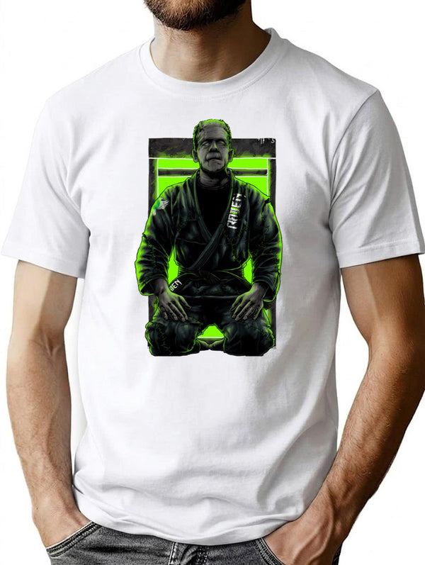 Bjj Frankenstein T-Shirt for Men & Women, T-Shirts Graphic Tee - White