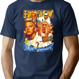 Bl92n4m16b T-Shirt - Retro Graphic Tee for Men & Women - Navy