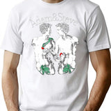 Black Matter Adam And Steve T-Shirt - Retro Graphic Tee for Men & Women - White