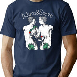Black Matter Adam And Steve T-Shirt - Retro Graphic Tee for Men & Women - Navy