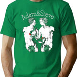 Black Matter Adam And Steve T-Shirt - Retro Graphic Tee for Men & Women - Green