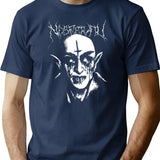 Black Metal Nosferatu T-Shirt for Men & Women, T-Shirts Graphic Tee - Navy