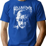Black Metal Pinhead T-Shirt for Men & Women, T-Shirts Graphic Tee - Blue