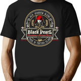 Black Pearl Rum T-Shirt for Men & Women, T-Shirts Graphic Tee - Black