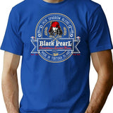 Black Pearl Rum T-Shirt for Men & Women, T-Shirts Graphic Tee - Blue