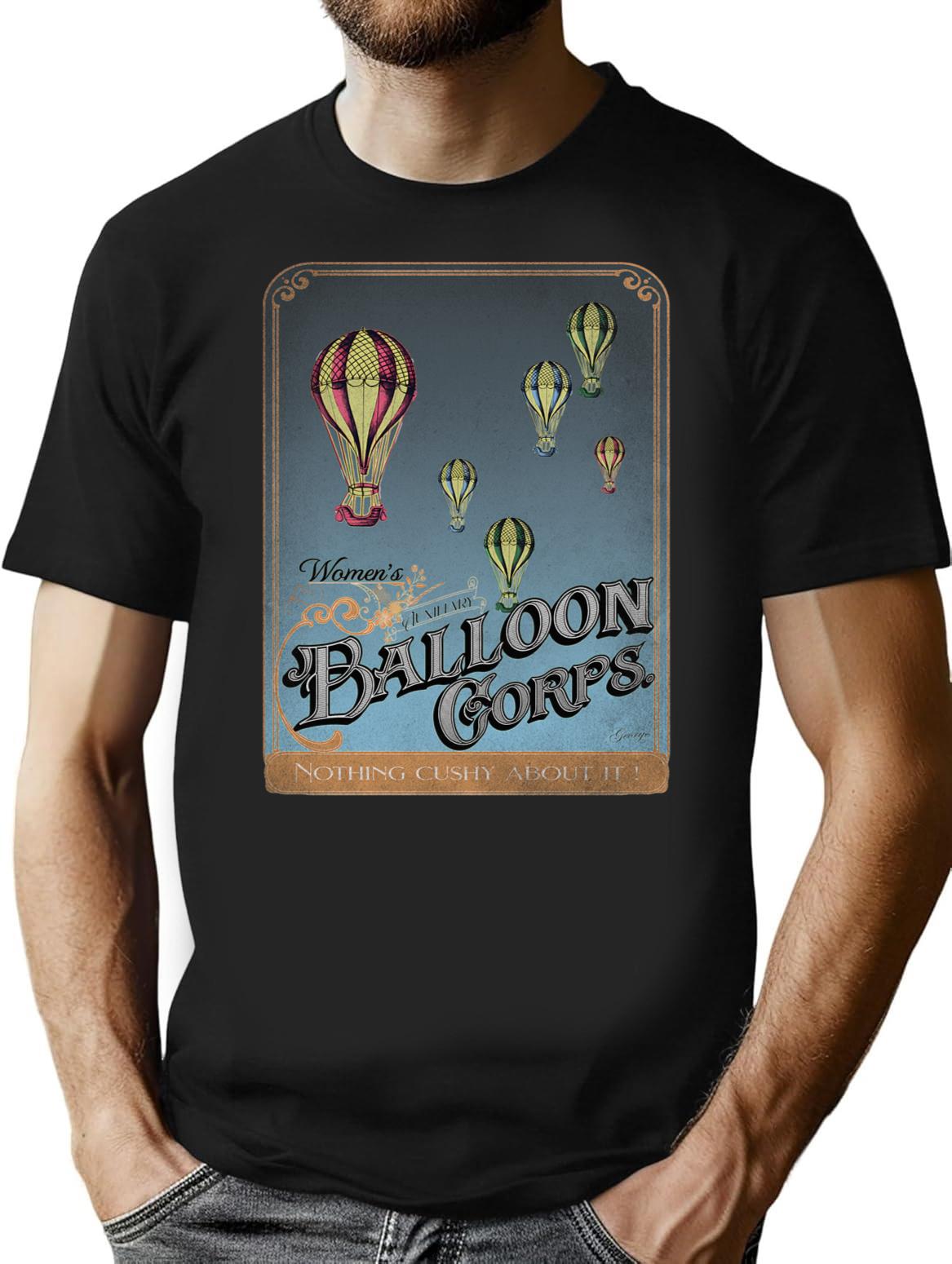 Blackadder - Join The Woman's Auxiliary Balloon Corps T-Shirt - Black