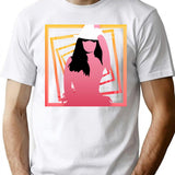 Blackout T-Shirt - Retro Graphic Tee for Men & Women - White