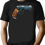 Blade Runner Gun T-Shirt for Men & Women, T-Shirts Graphic Tee - Black