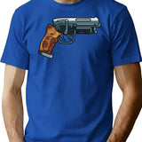 Blade Runner Gun T-Shirt for Men & Women, T-Shirts Graphic Tee - Blue