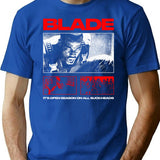 Blade T-Shirt for Men & Women, T-Shirts Graphic Tee - Blue