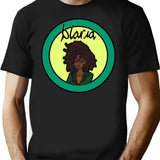 Blaria T-Shirt - Retro Graphic Tee for Men & Women - Black