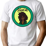 Blaria T-Shirt - Retro Graphic Tee for Men & Women - White