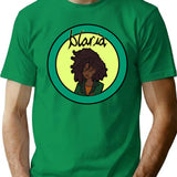Blaria T-Shirt - Retro Graphic Tee for Men & Women - Green