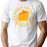 Blessed Are The Cheesemakers T-Shirt - Retro Graphic Tee for Men & Women - White