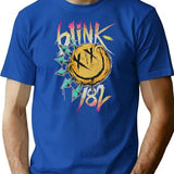 Blinks 182 Band Blinks 182 Concert T-Shirt - Blue