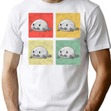Blobfish Vintage Meme Ugly Blobfish T-Shirt - Retro Graphic Casual Tee - White