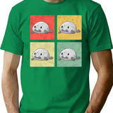 Blobfish Vintage Meme Ugly Blobfish T-Shirt - Retro Graphic Casual Tee - Green