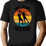 Blockshotpoembasketball Retro Sunsetfunny Sloganbasketball Personalitypersonalise T-Shirt - Sarcastic Humor Graphic Tee - Black