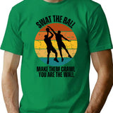 Blockshotpoembasketball Retro Sunsetfunny Sloganbasketball Personalitypersonalise T-Shirt - Sarcastic Humor Graphic Tee - Green