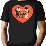 Blood Date T-Shirt - Retro Graphic Tee for Men & Women - Black