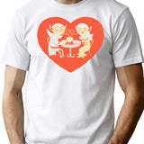 Blood Date T-Shirt - Retro Graphic Tee for Men & Women - White