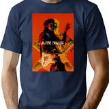 Blood Orange Classic . T-Shirt - Retro Graphic Tee for Men & Women - Navy