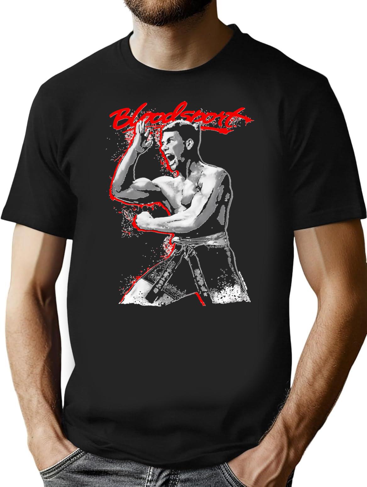Bloodsport Action Premium T Shirt - Retro Graphic Tee for Men & Women - Black