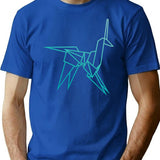 Blue Blade Runner Origami Unicorn T-Shirt for Men & Women, T-Shirts Graphic Tee - Blue