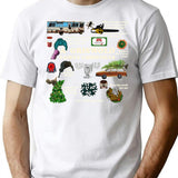 Blue Christmas Vacation Vintage Griswold Family T-Shirt - White