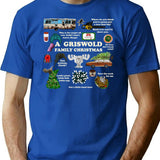 Blue Christmas Vacation Vintage Griswold Family T-Shirt - Blue