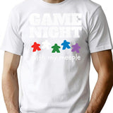 Board Game Night Family Friends T-Shirt - Retro Graphic Tee for Men & Women - White