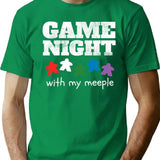 Board Game Night Family Friends T-Shirt - Retro Graphic Tee for Men & Women - Green