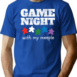 Board Game Night Family Friends T-Shirt - Retro Graphic Tee for Men & Women - Blue