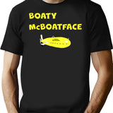 Boaty Mcboatface T-Shirt - Retro Graphic Tee for Men & Women - Black