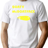 Boaty Mcboatface T-Shirt - Retro Graphic Tee for Men & Women - White