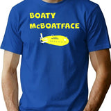 Boaty Mcboatface T-Shirt - Retro Graphic Tee for Men & Women - Blue